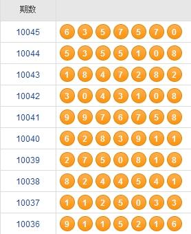 江苏体彩7位数